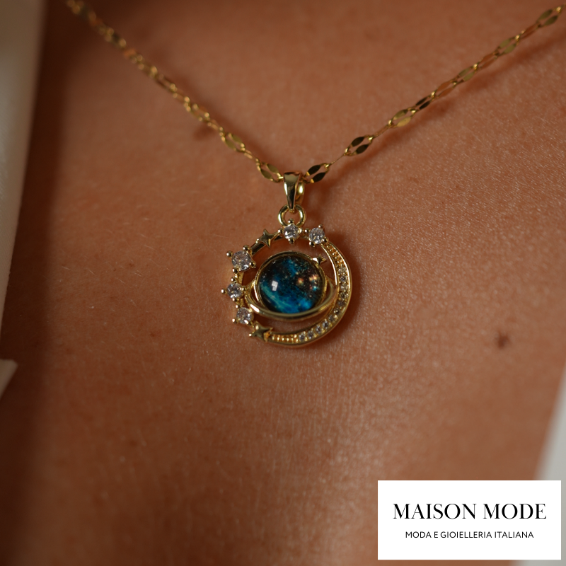 Moon of Life: Collana Placcata d'Oro 18K