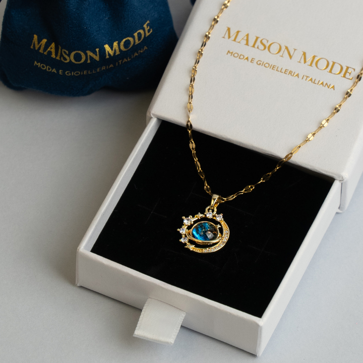 Moon of Life: Collana Placcata d'Oro 18K