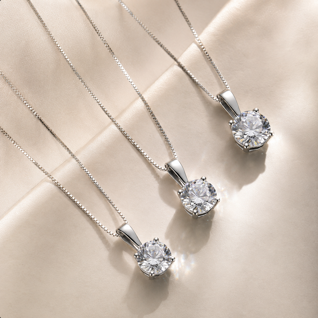 Set Collana Punto Luce + Bracciale Tennis Coordinato