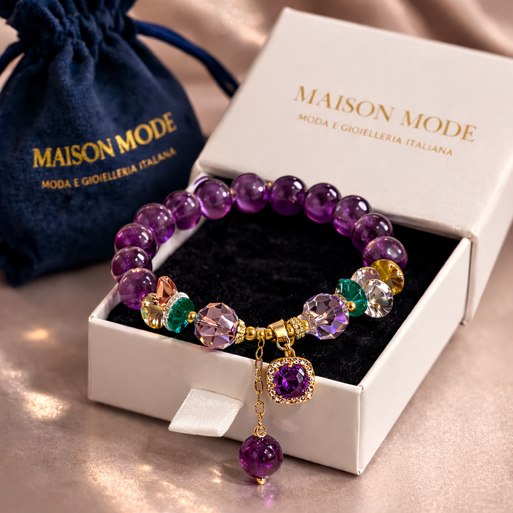 Bracciale Aurora -  In Pura Ametista Naturale