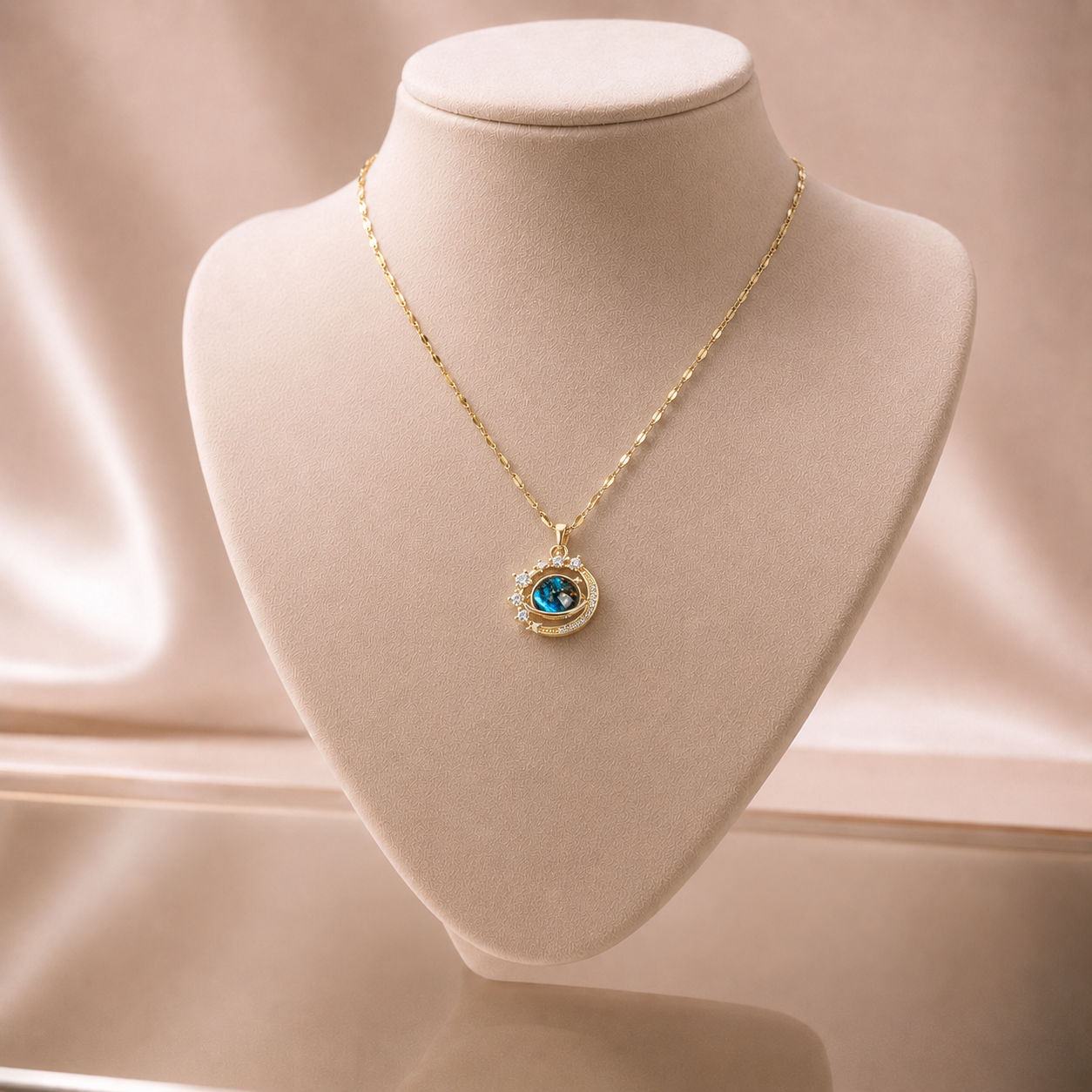 Moon of Life: Collana Placcata d'Oro 18K